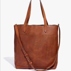 Madewell Medium Transport Tote in English Saddle